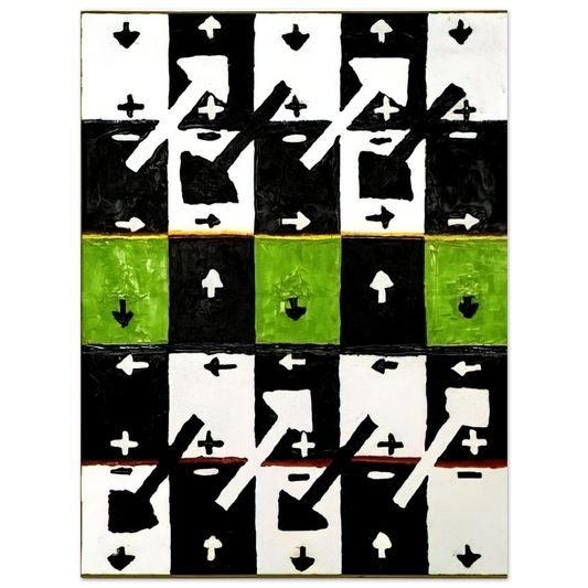 Alfred Jensen - An Influence of the Earth's Motion on Optical Phenomena - 1961  75x100 cm / 30x40inches Fine Art Poster