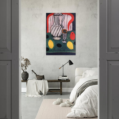 TIN PITCHER LEMON AND ARMCHAIR 1939 - Henri Matisse Brushed Aluminum Print - 70x100 cm / 28x40 inches | Henri Matisse Aluminum Print | Henri Matisse Prints