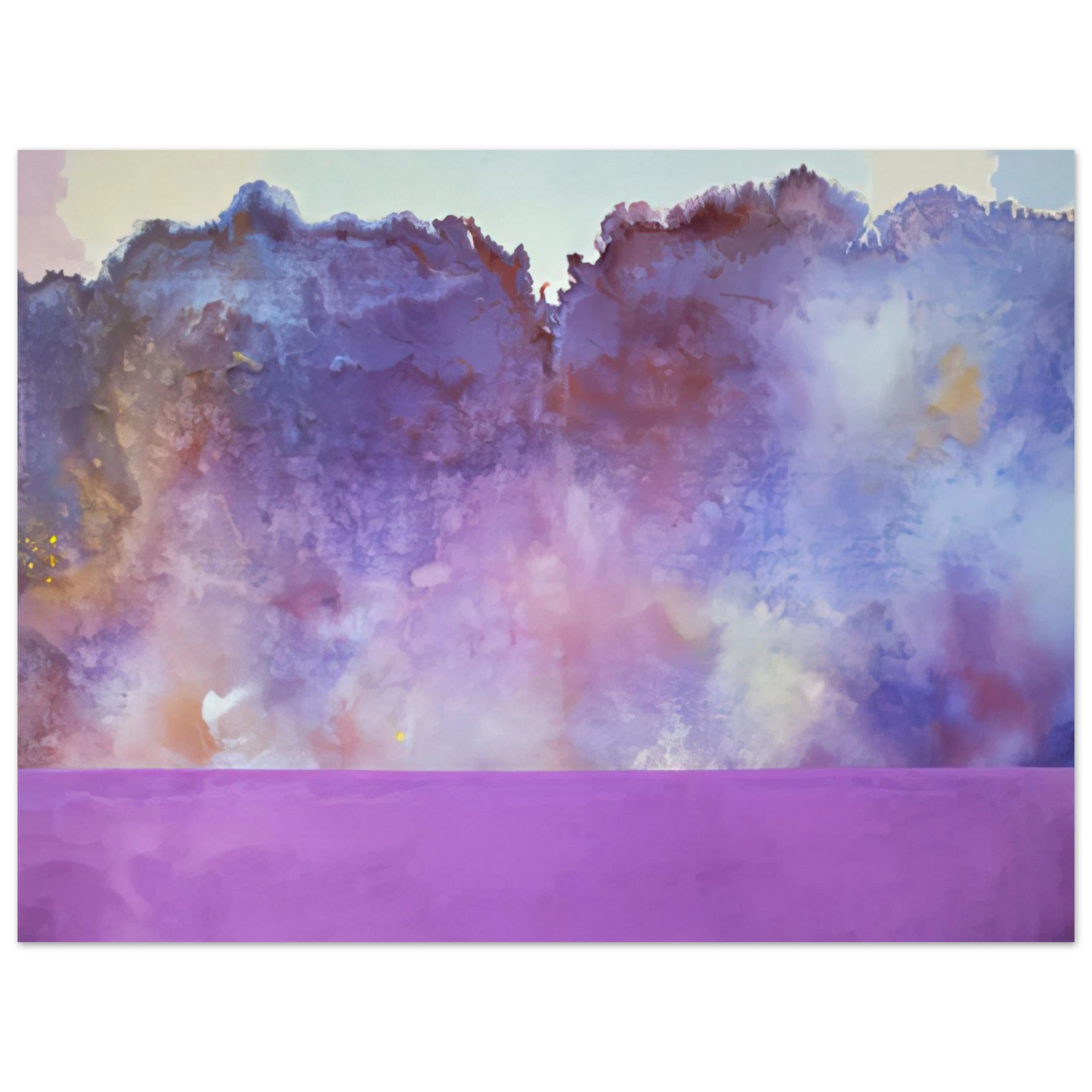 Ronnie Landfield - Diamond Lake - 1969  75x100 cm / 30x40inches Fine Art Poster