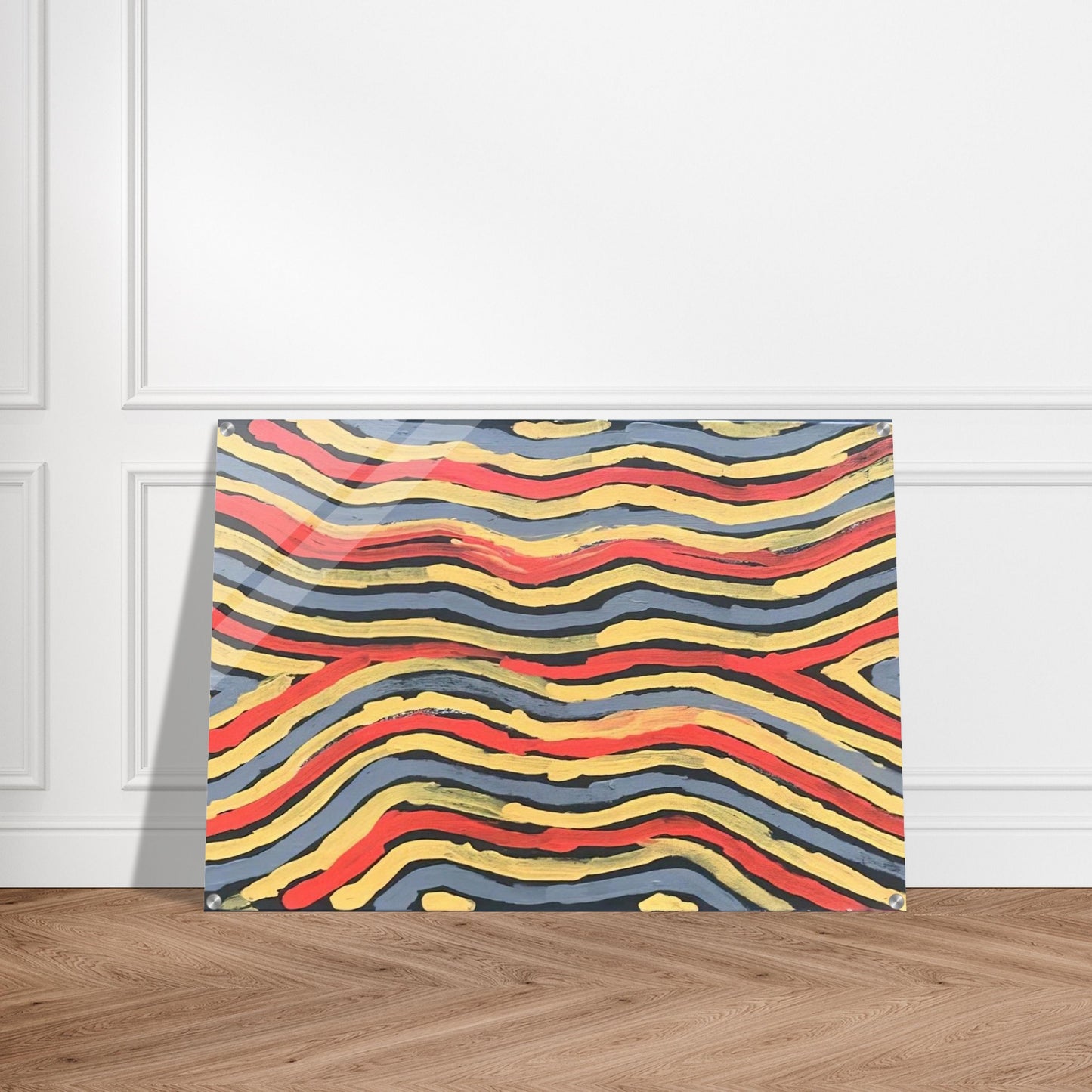 Worm Dreaming - 1997 - Clifford Possum Tjapaltjarri Acrylic Print - 70x100 cm / 28x40″ inches