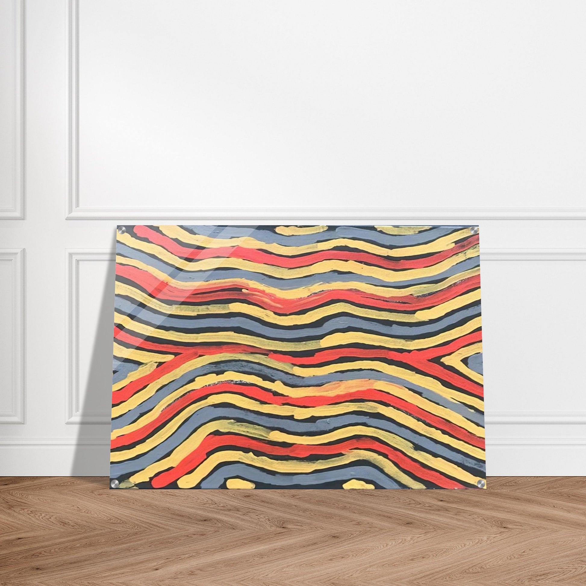 Worm Dreaming - 1997 - Clifford Possum Tjapaltjarri Acrylic Print - 70x100 cm / 28x40″ inches
