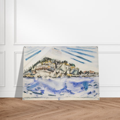 Island Ship’s Stern - 1934 - John Marin Acrylic Print - 70x100 cm / 28x40″ inches | John Marin Wall Art | John Marin Prints