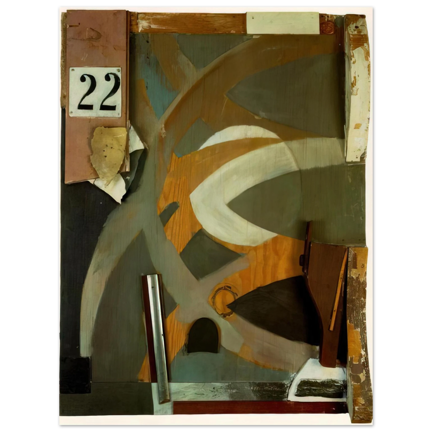 Kurt Schwitters - THE SPRING DOOR 1938  75x100 cm / 30x40inches Fine Art Poster