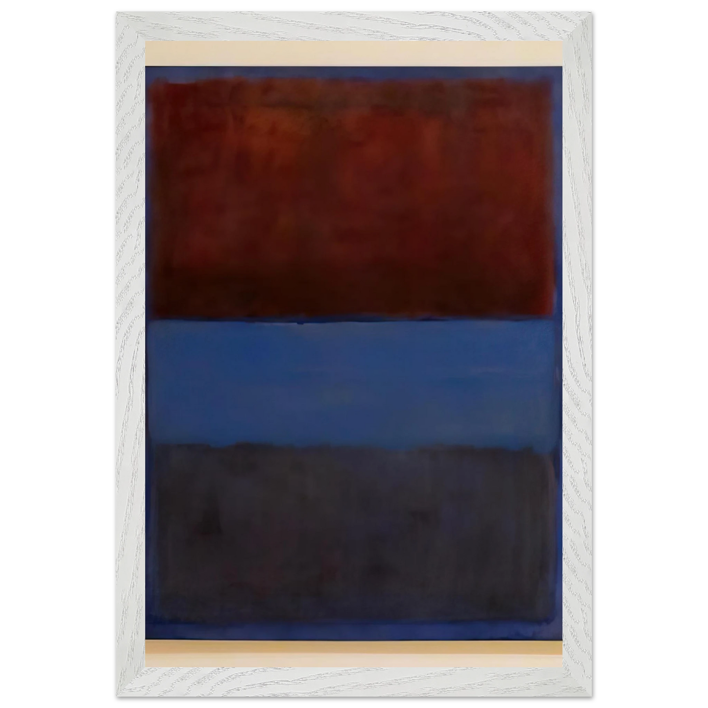 Mark Rothko - No.61 Rust and Blue - 1953 Wall Art - 30x40 cm / 12x16 inches - Premium Wooden Framed Poster With Fine Art Paper-canvas - Wood frame