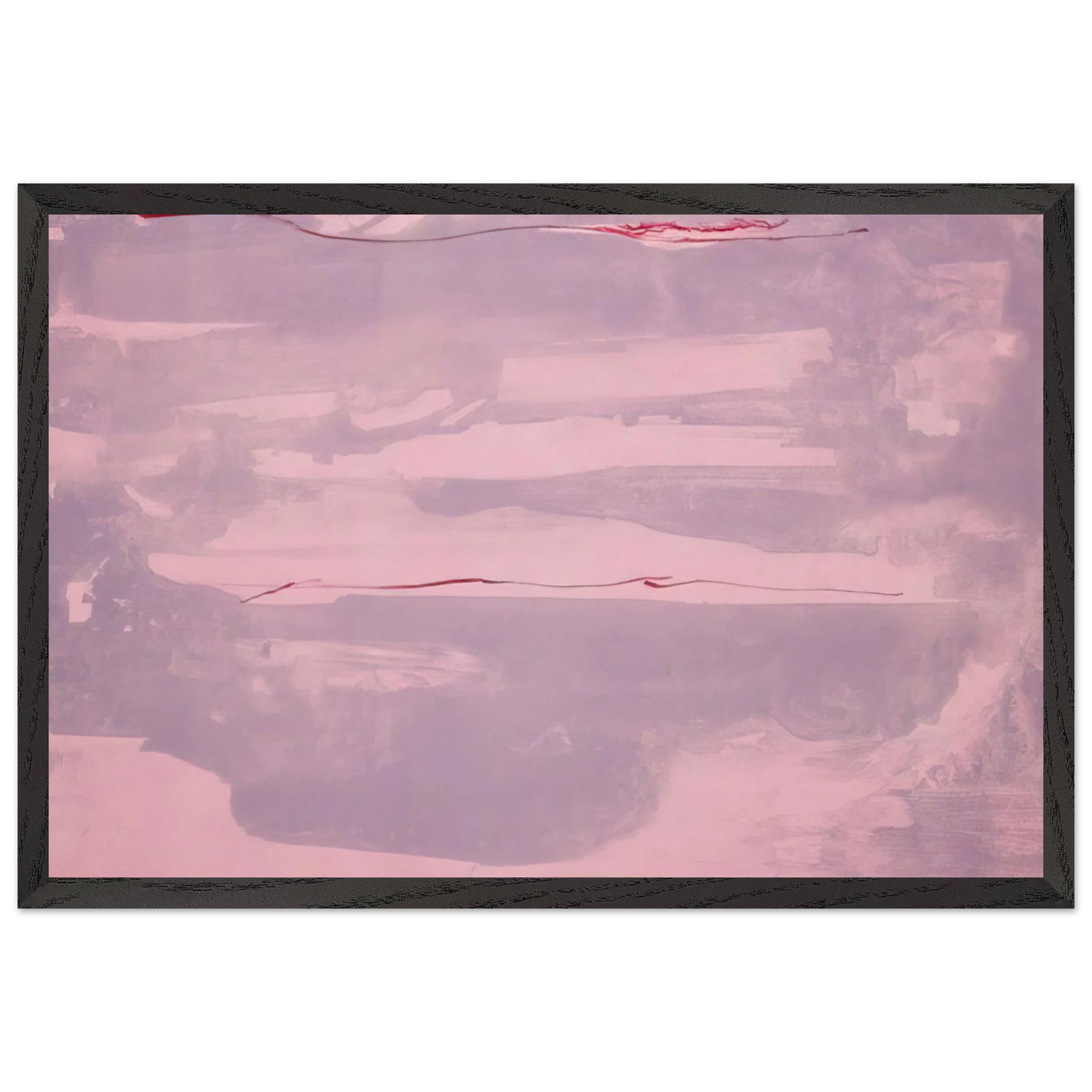 Helen Frankenthaler - Dream Walk - 1977 Wall art - 60x80 cm / 24x32 inches - Premium Wooden Framed Poster With Fine Art Paper-canvas - Wood frame