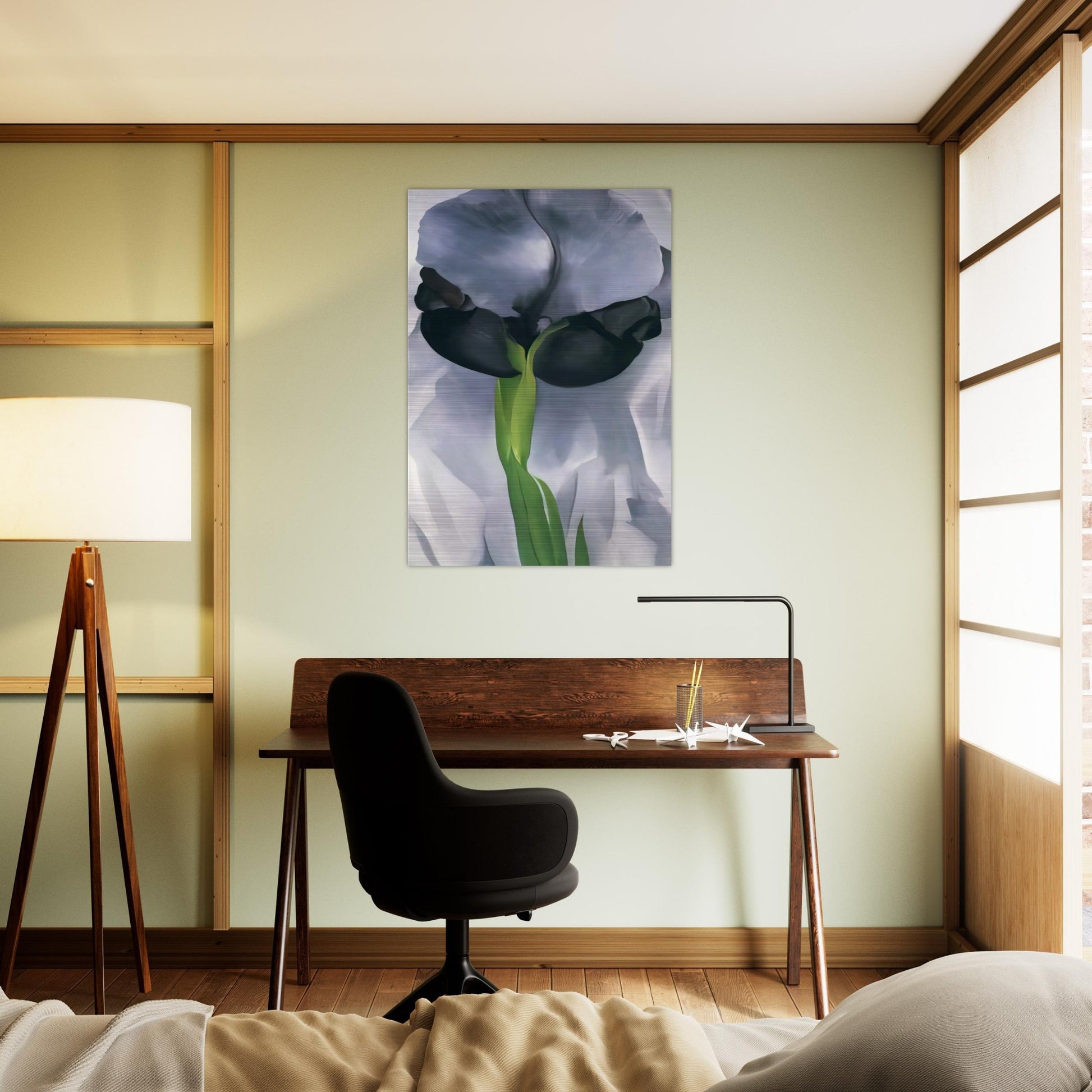Iris 7 - Georgia O'Keeffe Brushed Aluminum Print - 70x100 cm / 28x40 inches | Georgia O'Keeffe Aluminum Print | Georgia O'Keeffe Prints