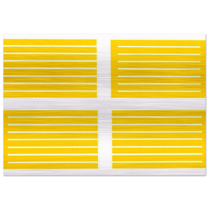 Untitled #235-238 - 1994 - Donald Judd Brushed Aluminum Print - 70x100 cm / 28x40 inches | Donald Judd Aluminum Print | Donald Judd Prints