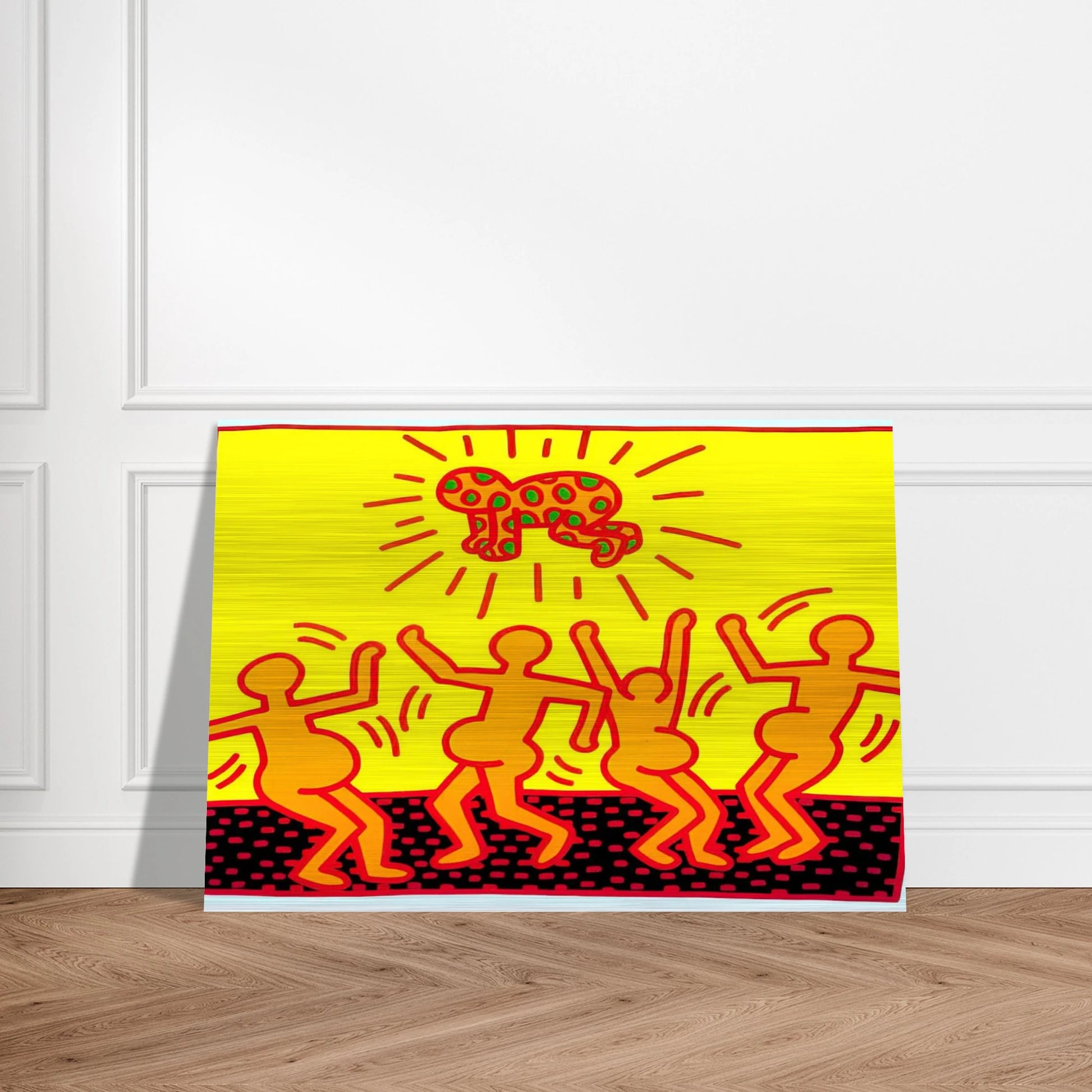 UNTITLED 1983 1 - Keith Haring Brushed Aluminum Print - 70x100 cm / 28x40 inches | Keith Haring Aluminum Print | Keith Haring Prints