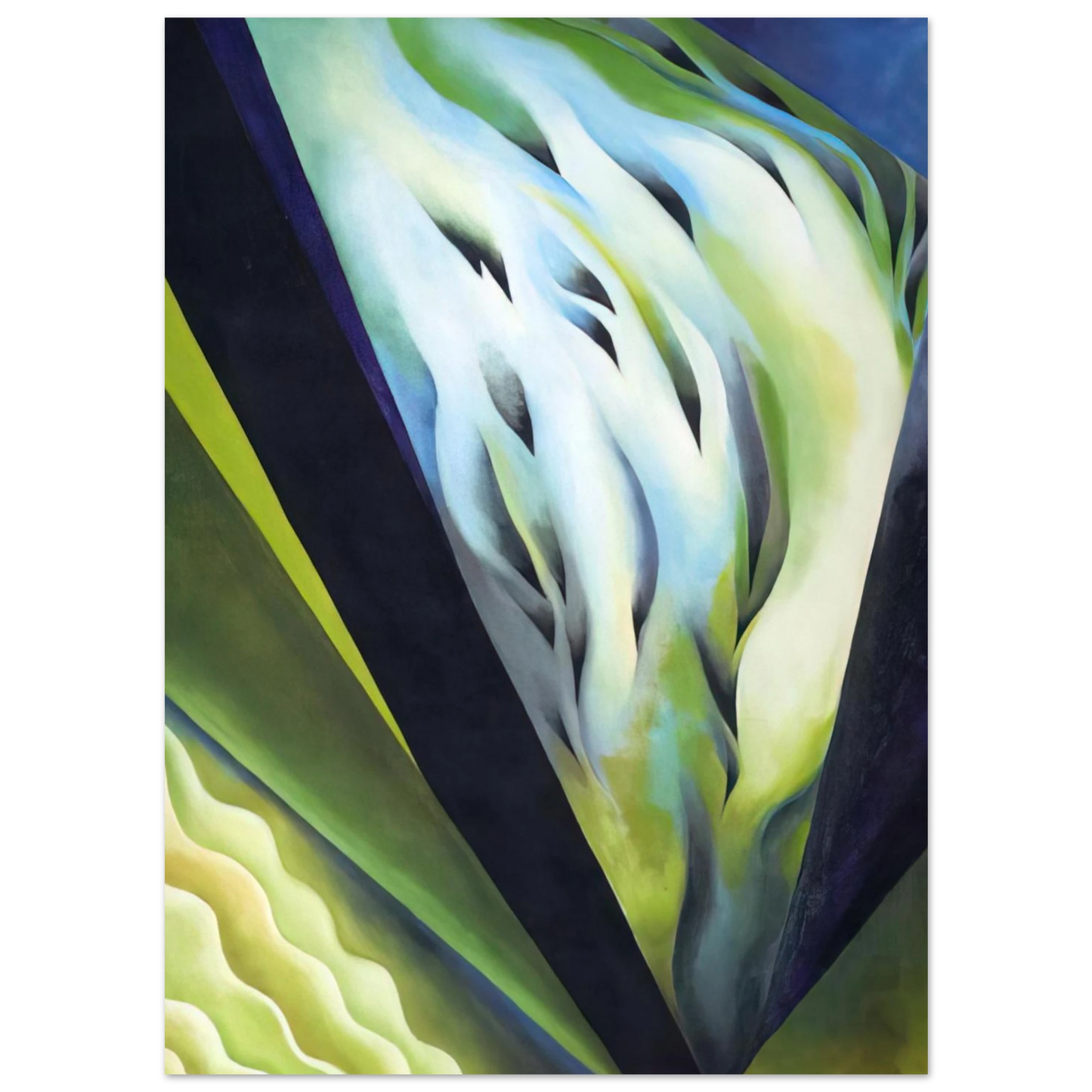 Georgia O'Keeffe - Blue and Green Music Fine Art Poster