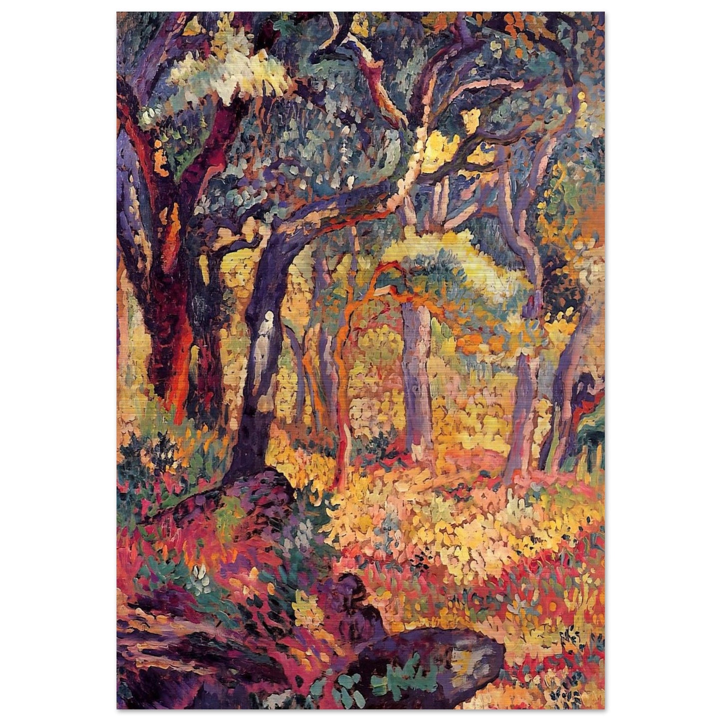 Study for The Clearing - Henri-Edmond Cross Brushed Aluminum Print - 70x100 cm / 28x40 inches | Henri-Edmond Cross Aluminum Print | Henri-Edmond Cross Prints