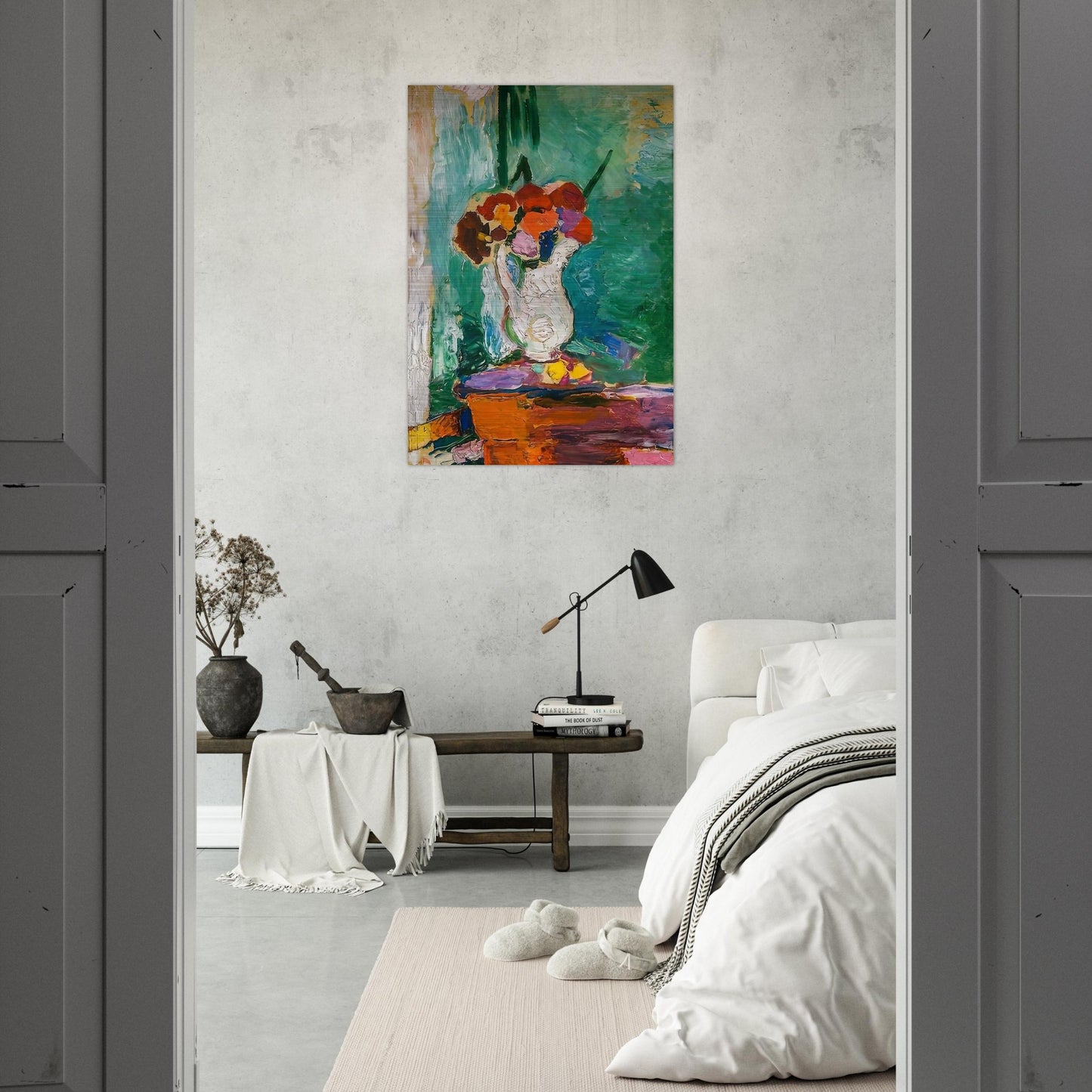 FLOWERS 1907 - Henri Matisse Brushed Aluminum Print - 70x100 cm / 28x40 inches | Henri Matisse Aluminum Print | Henri Matisse Prints