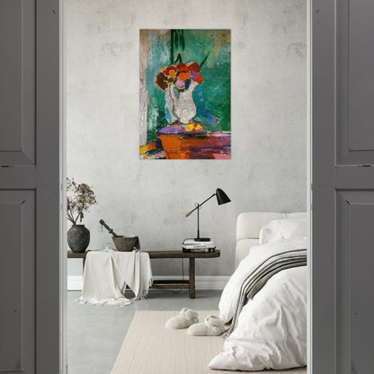 FLOWERS 1907 - Henri Matisse Brushed Aluminum Print - 70x100 cm / 28x40 inches | Henri Matisse Aluminum Print | Henri Matisse Prints