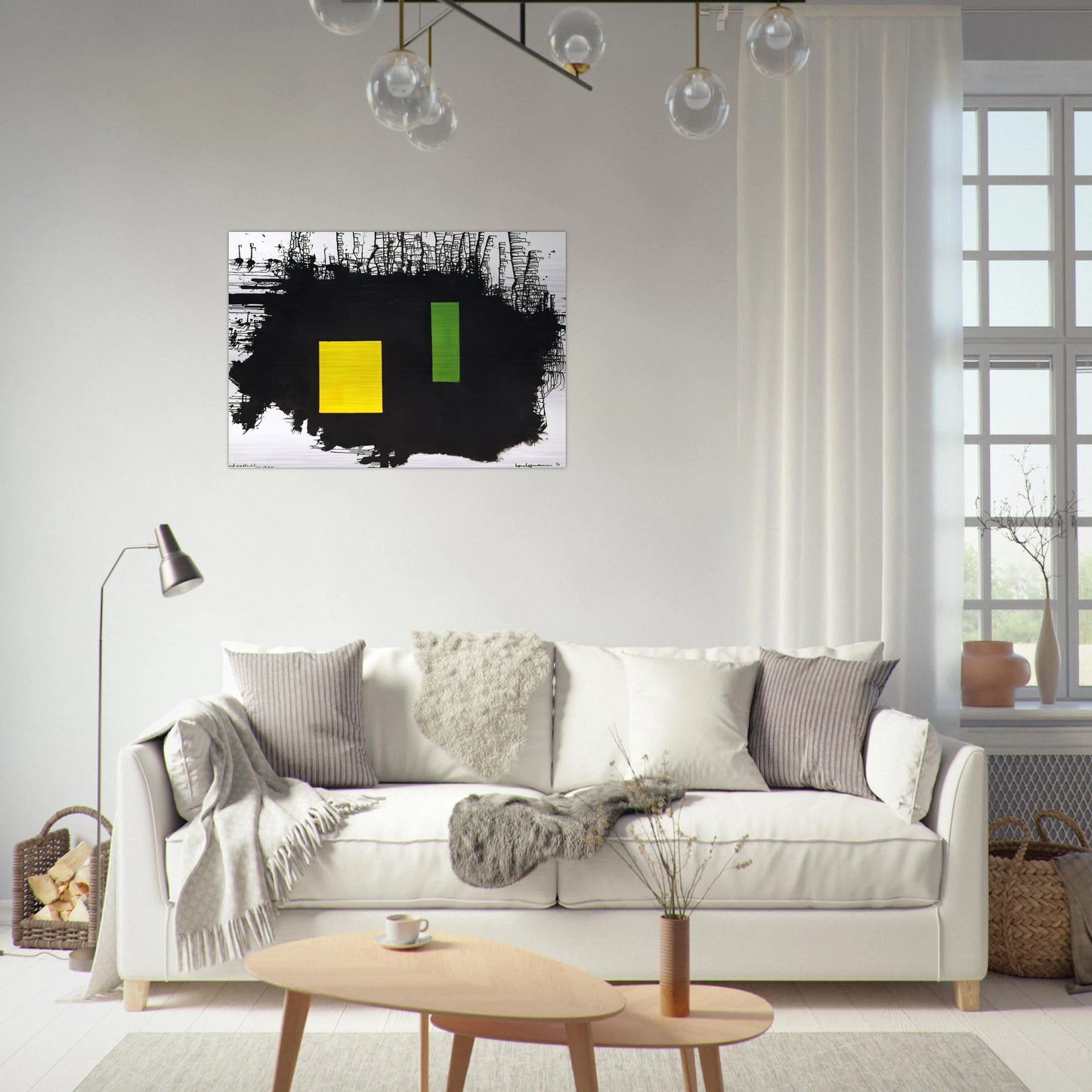 To J.F.K. - A Thousand Roots Did Die With Thee - Hans Hofmann Brushed Aluminum Print - 70x100 cm / 28x40 inches | Hans Hofmann Aluminum Print | Hans Hofmann Prints