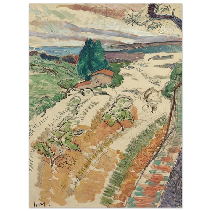 Henri Matisse - PAYSAGE ST TROPEZ 1904  75x100 cm / 30x40inches Fine Art Poster