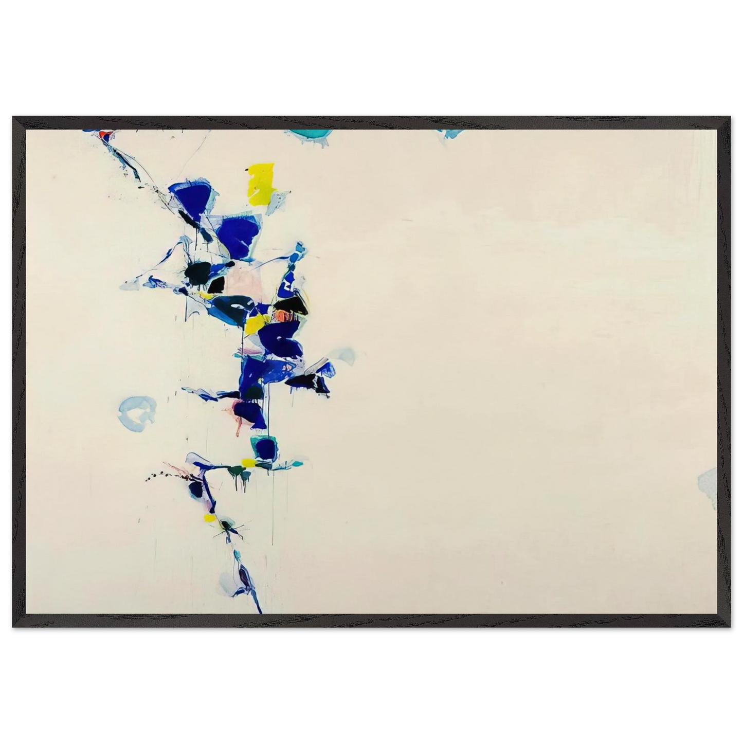Toward Disappearance III - Sam Francis 70x100 cm / 28x40 inches Framed Art Print – Black Wooden Frame