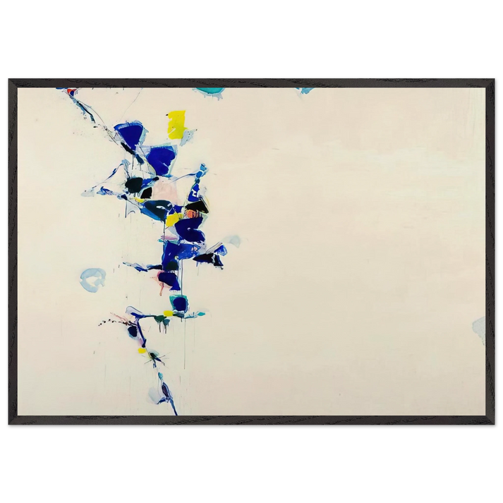 Toward Disappearance III - Sam Francis 70x100 cm / 28x40 inches Framed Art Print – Black Wooden Frame