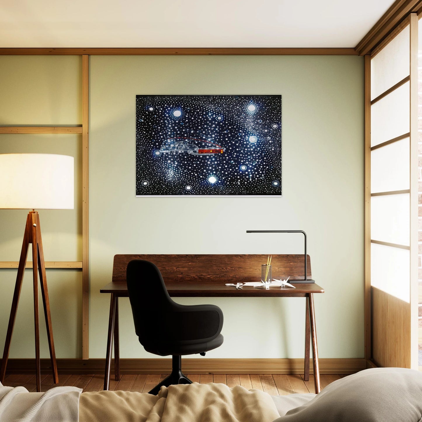 Constellation and Habitat of the Hydrospatial City, - 1973 - Gyula Kosice Brushed Aluminum Print - 70x100 cm / 28x40 inches | Gyula Kosice Aluminum Print | Gyula Kosice Prints