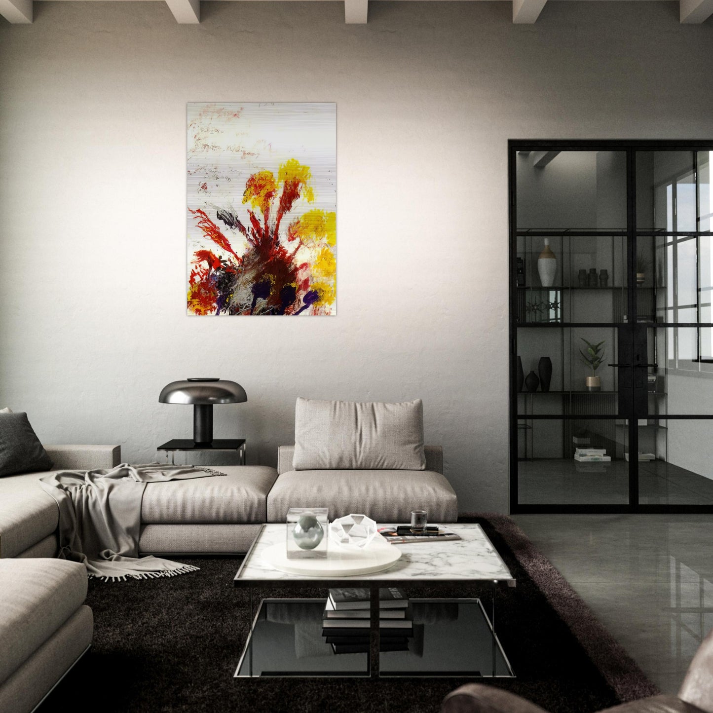Summer Madness - Cy Twombly Brushed Aluminum Print - 70x100 cm / 28x40 inches | Cy Twombly Aluminum Print | Cy Twombly Prints