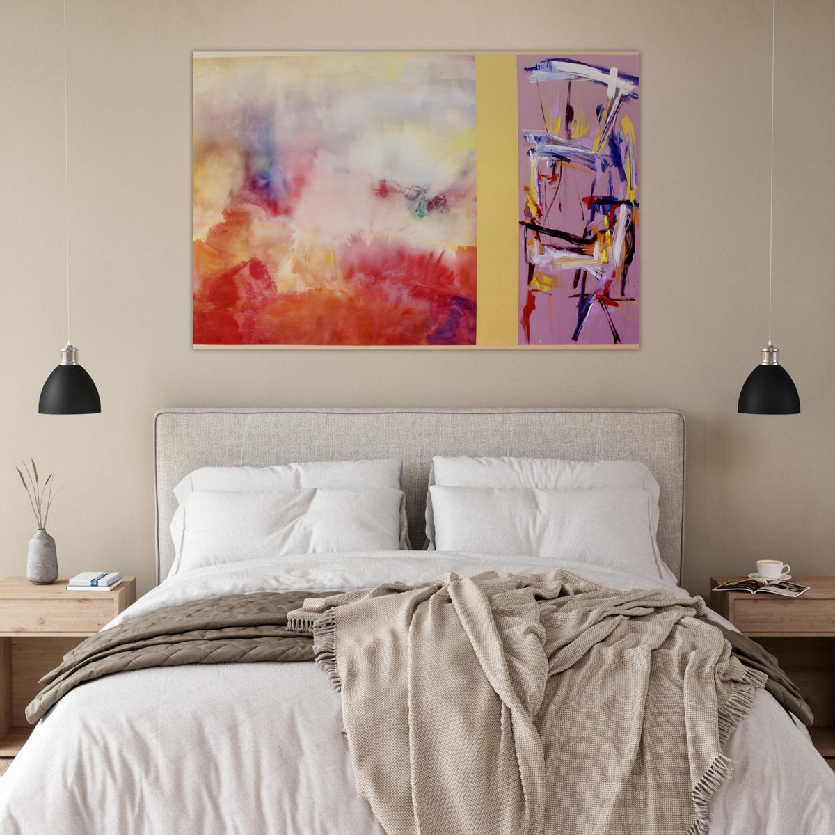 Ancient Jerusalem - 1992 - Ronnie Landfield Art Prints - 100x150 cm / 40x60″ inches | Ronnie Landfield Poster | Ronnie Landfield Prints