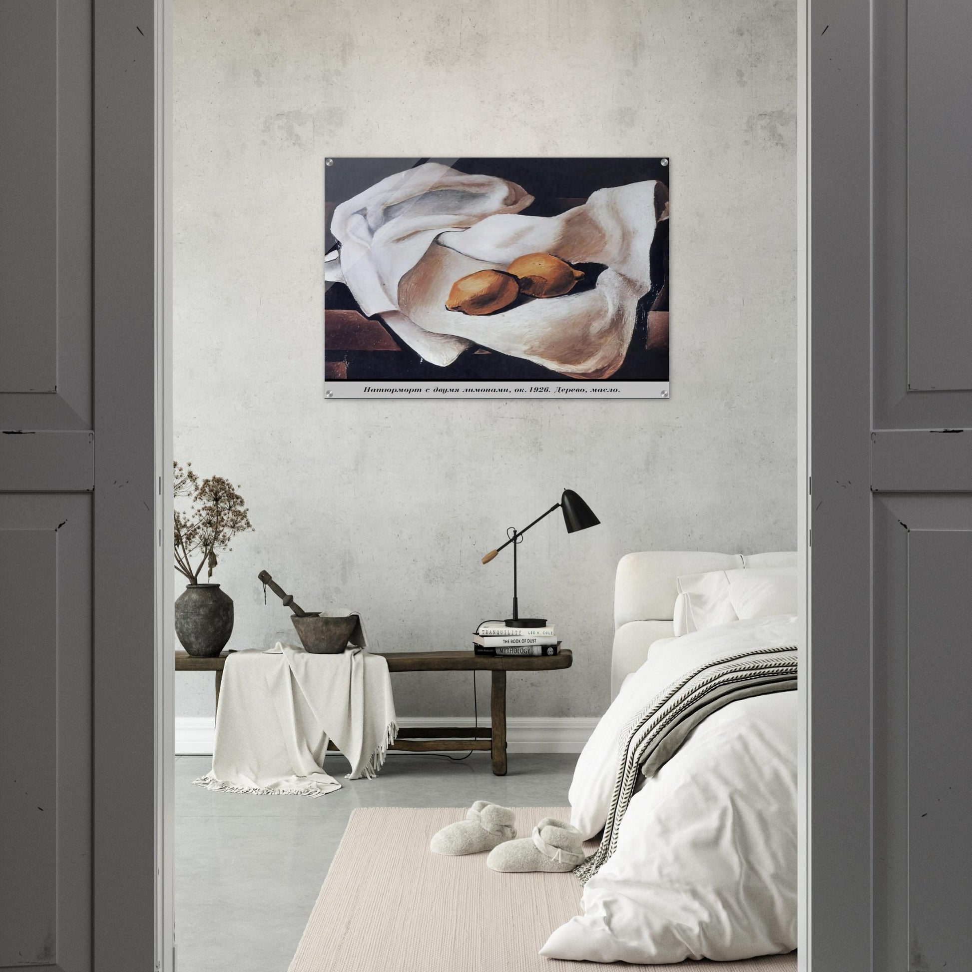 STILL LIFE WITH TWO LEMONS - Salvador Dali Acrylic Print - 70x100 cm / 28x40″ inches | Salvador Dali Wall Art | Salvador Dali Prints