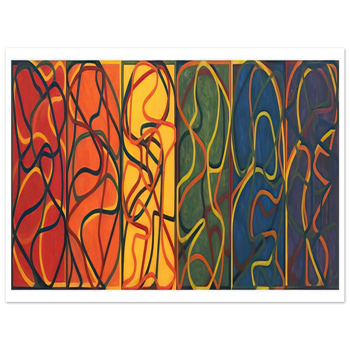 Brice Marden - The Propitious Garden of Plane Image Version One - 2005  75x100 cm / 30x40inches Fine Art Poster