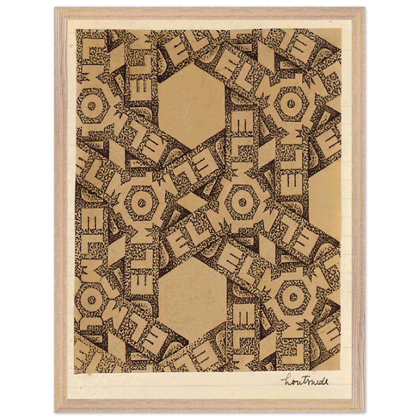 MC Escher - ESCHER (21) Wall Art - 21x29.7 cm / 8x12" - Premium Wooden Framed Poster With Fine Art Paper-canvas - White frame