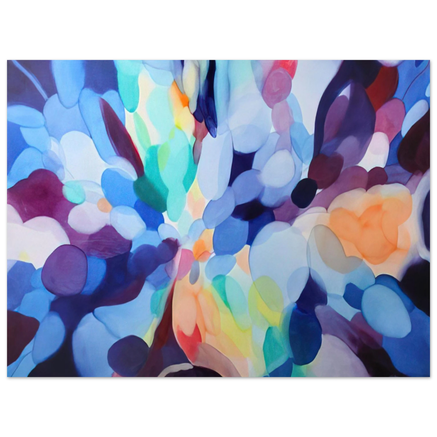 Alice Baber - Through Sleep to Orange  75x100 cm / 30x40inches Fine Art Poster