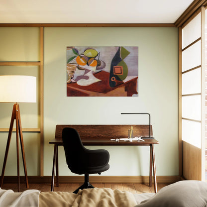 Still life with lemon and oranges - Pablo Picasso Brushed Aluminum Print - 70x100 cm / 28x40 inches | Pablo Picasso Aluminum Print | Pablo Picasso Prints