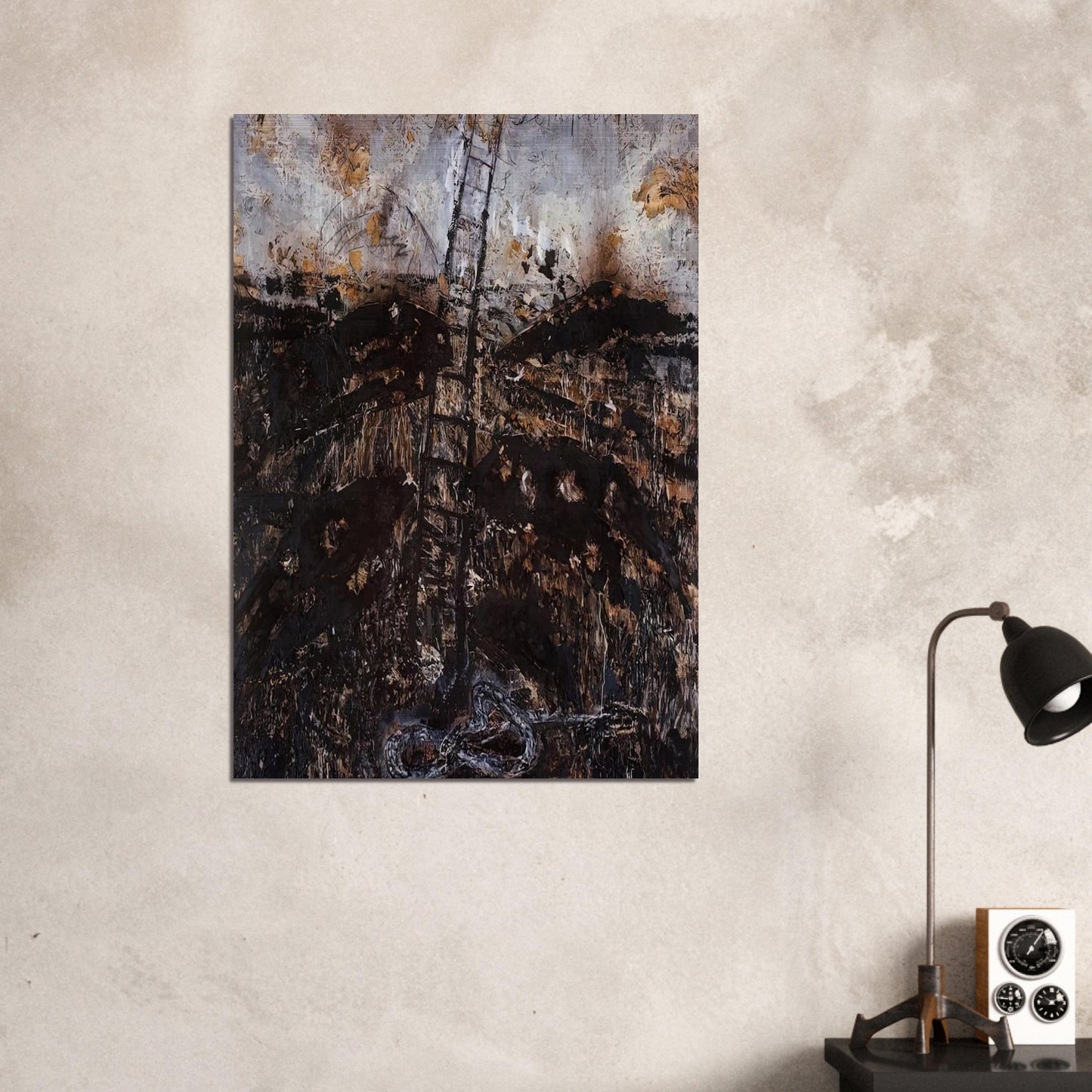 SERAPHIM 1984 - Anselm Kiefer Brushed Aluminum Print - 70x100 cm / 28x40 inches | Anselm Kiefer Aluminum Print | Anselm Kiefer Prints