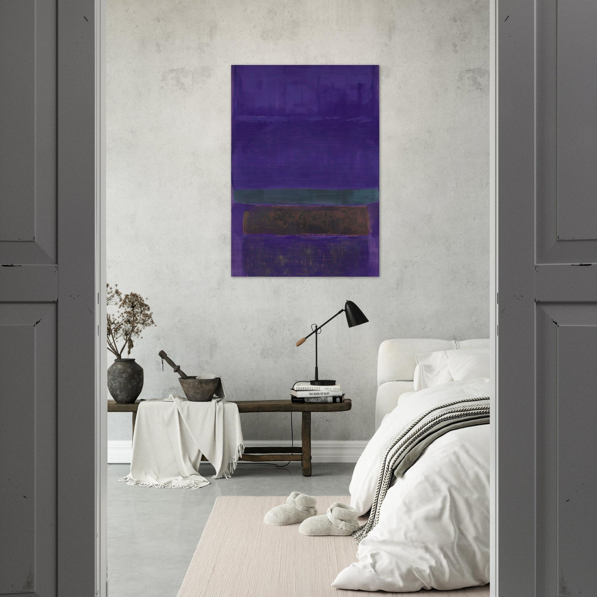 Untitled [Blue, Green, and Brown] - 1952 - Mark Rothko Brushed Aluminum Print - 70x100 cm / 28x40 inches | Mark Rothko Aluminum Print | Mark Rothko Prints