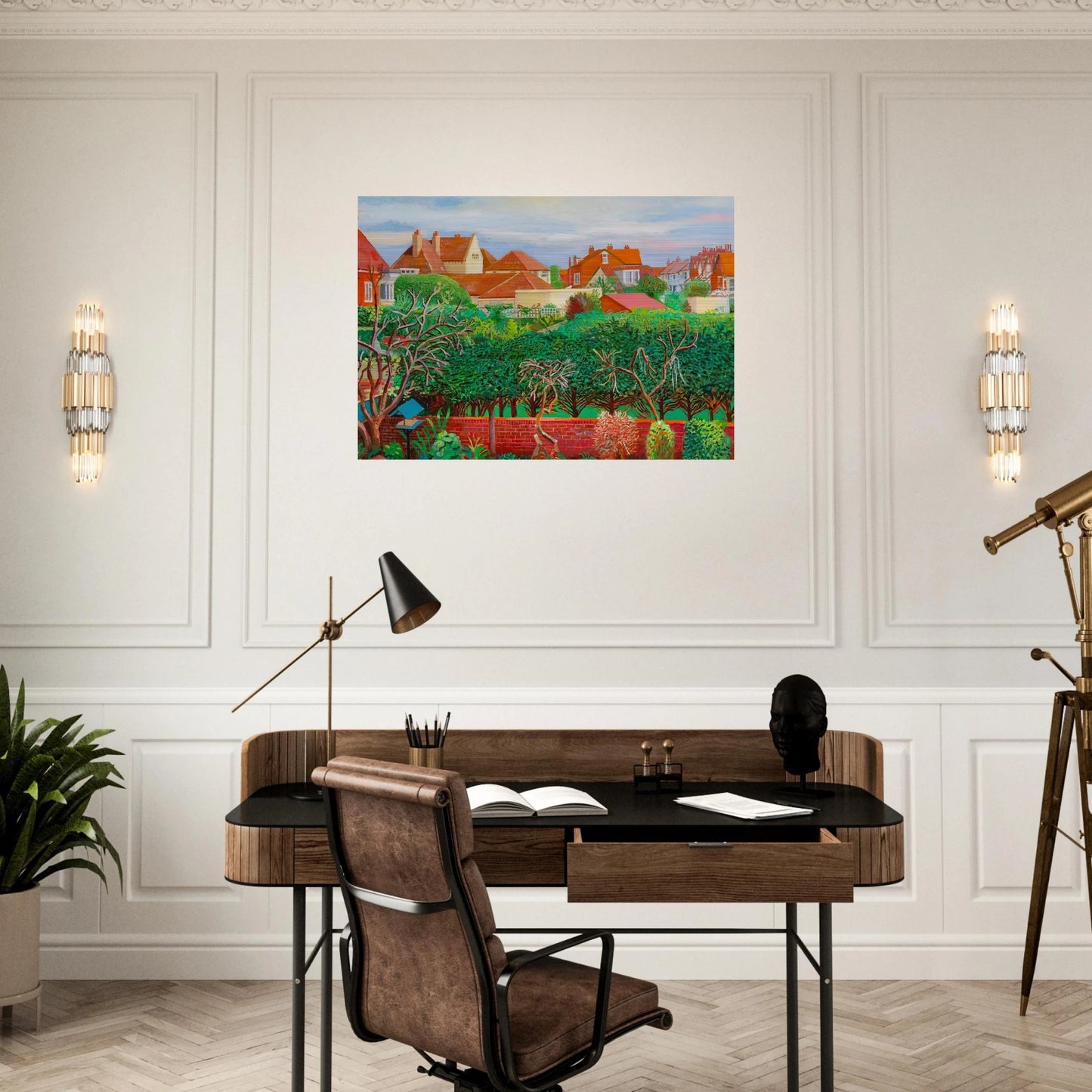 David Hockney - David Hockney Brushed Aluminum Print - 70x100 cm / 28x40 inches | David Hockney Aluminum Print | David Hockney Prints | David Hockney Art | Artwork by David Hockney