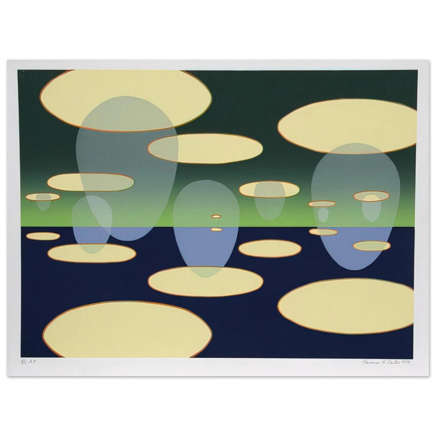 Clarence Holbrook Carter - Eschantos 31 - 1978  75x100 cm / 30x40inches Fine Art Poster