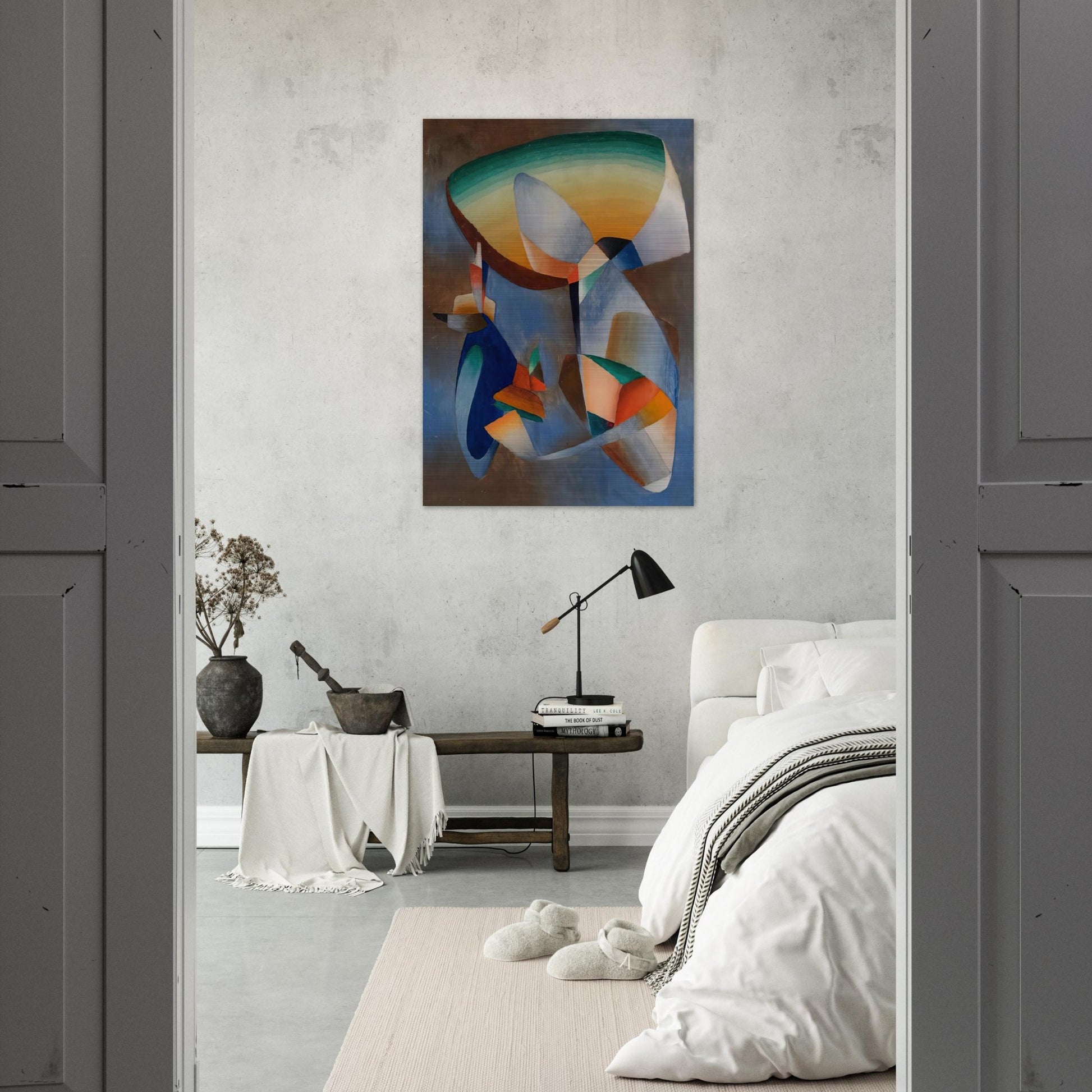 Composition - Abstract Art - John Ferren Brushed Aluminum Print - 70x100 cm / 28x40 inches | John Ferren Aluminum Print | John Ferren Prints