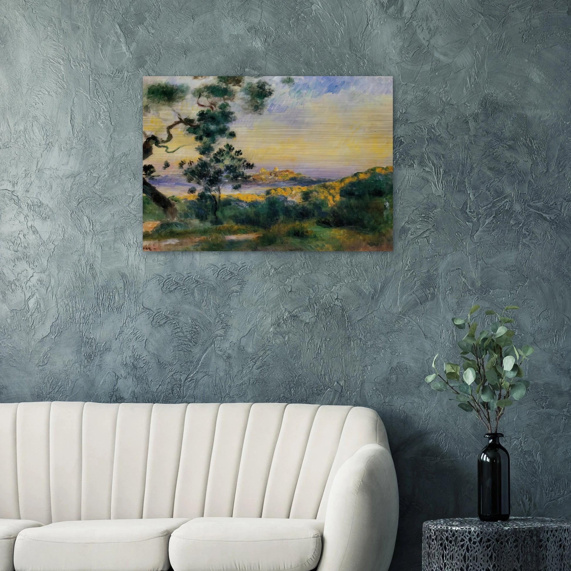 View of Antibes - Pierre-Auguste Renoir Brushed Aluminum Print - 70x100 cm / 28x40 inches | Pierre-Auguste Renoir Aluminum Print | Pierre-Auguste Renoir Prints
