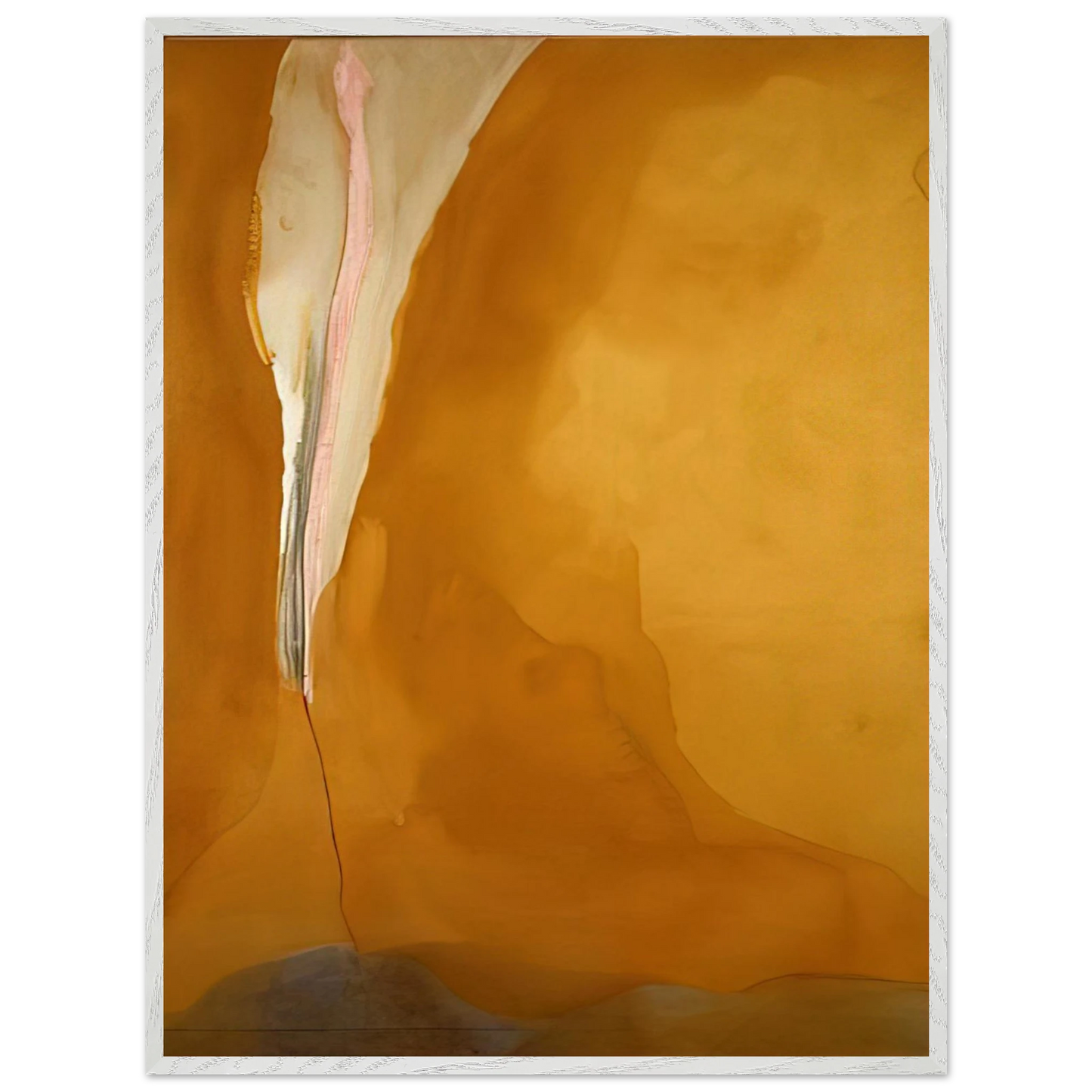 Helen Frankenthaler - Coral Wedge - 1972 Wall art - 13x18 cm / 5x7 inches - Premium Wooden Framed Poster With Fine Art Paper-canvas - Wood frame