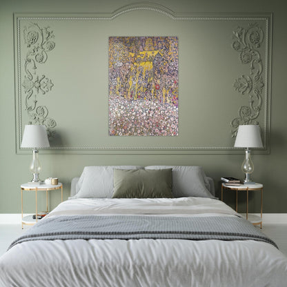 HORTICULTURAL LANDSCAPE WITH A HILLTOP - Gustav Klimt Brushed Aluminum Print - 70x100 cm / 28x40 inches | Gustav Klimt Aluminum Print | Gustav Klimt Prints
