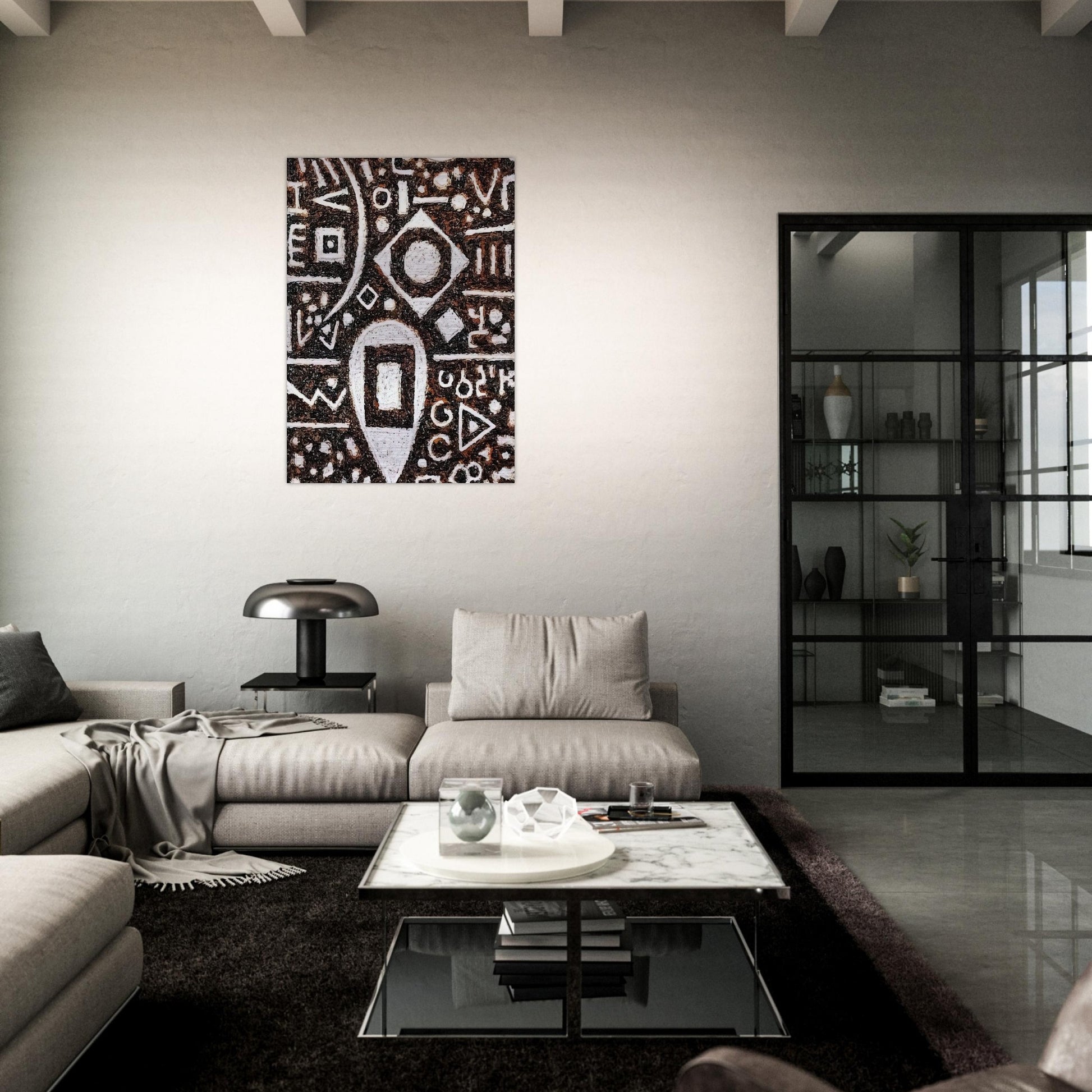 Inbalance of Time - Richard Pousette-Dart Brushed Aluminum Print - 70x100 cm / 28x40 inches | Richard Pousette-Dart Aluminum Print | Richard Pousette-Dart Prints