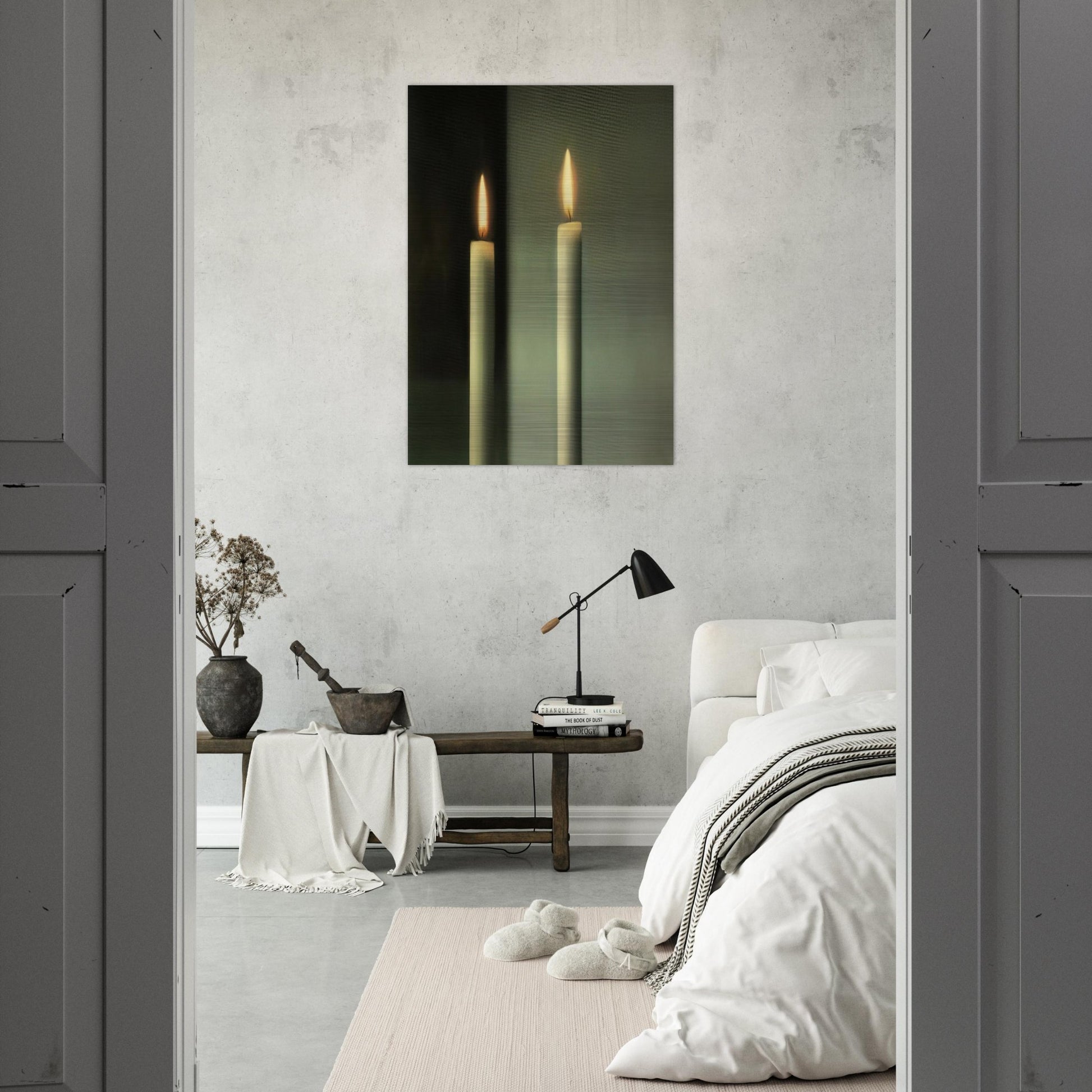 CANDLES - Gerhard Richter Brushed Aluminum Print - 70x100 cm / 28x40 inches | Gerhard Richter Aluminum Print | Gerhard Richter Prints