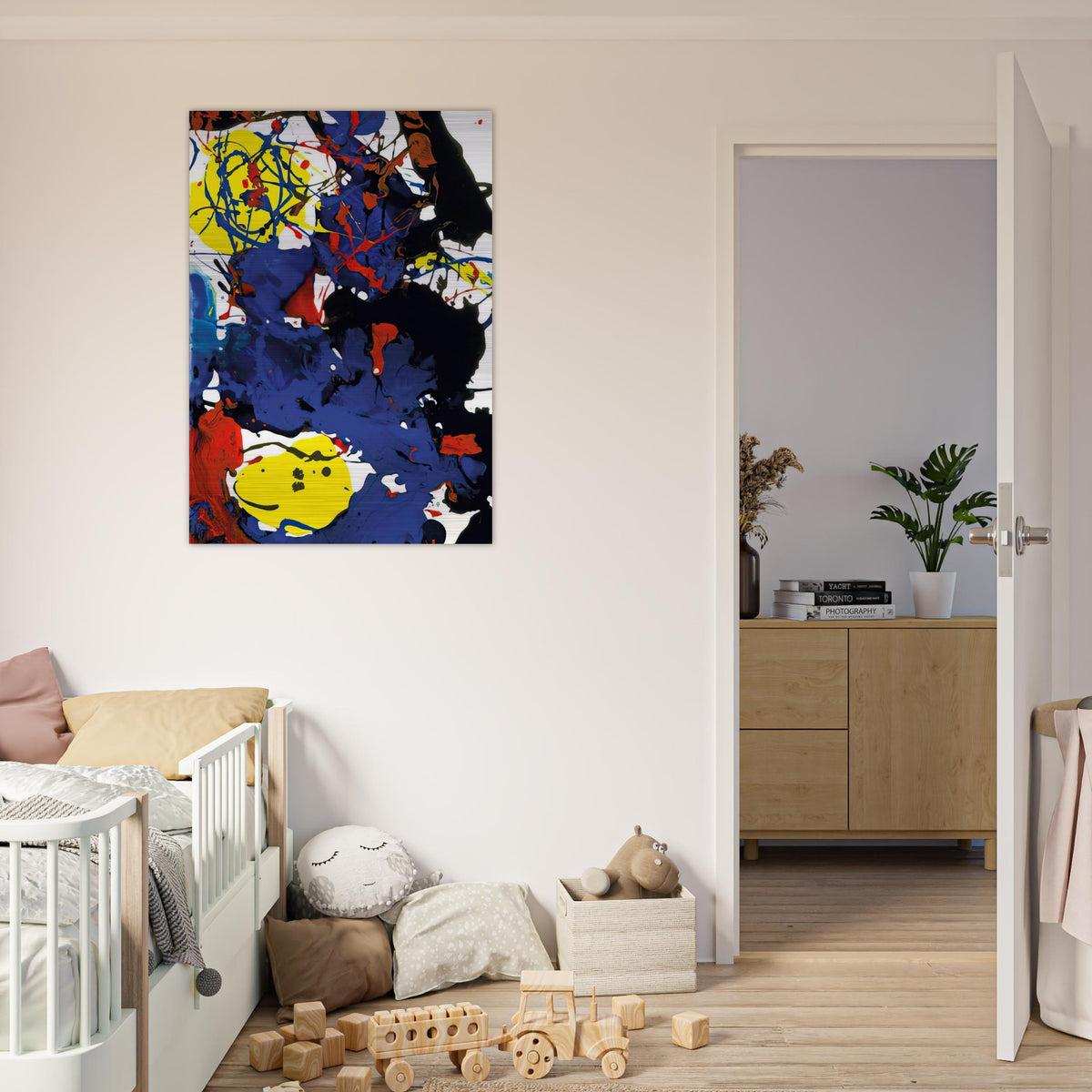 Untitled  SFP94-131  SFF 1801  - Sam Francis Brushed Aluminum Print - 70x100 cm / 28x40 inches | Sam Francis Aluminum Print | Sam Francis Prints