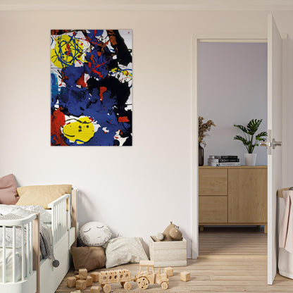 Untitled  SFP94-131  SFF 1801  - Sam Francis Brushed Aluminum Print - 70x100 cm / 28x40 inches | Sam Francis Aluminum Print | Sam Francis Prints
