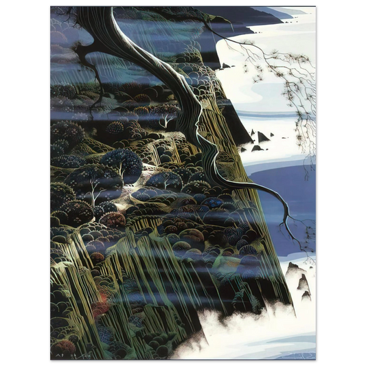 Eyvind Earle - From Out of the Sea  75x100 cm / 30x40inches Fine Art Poster