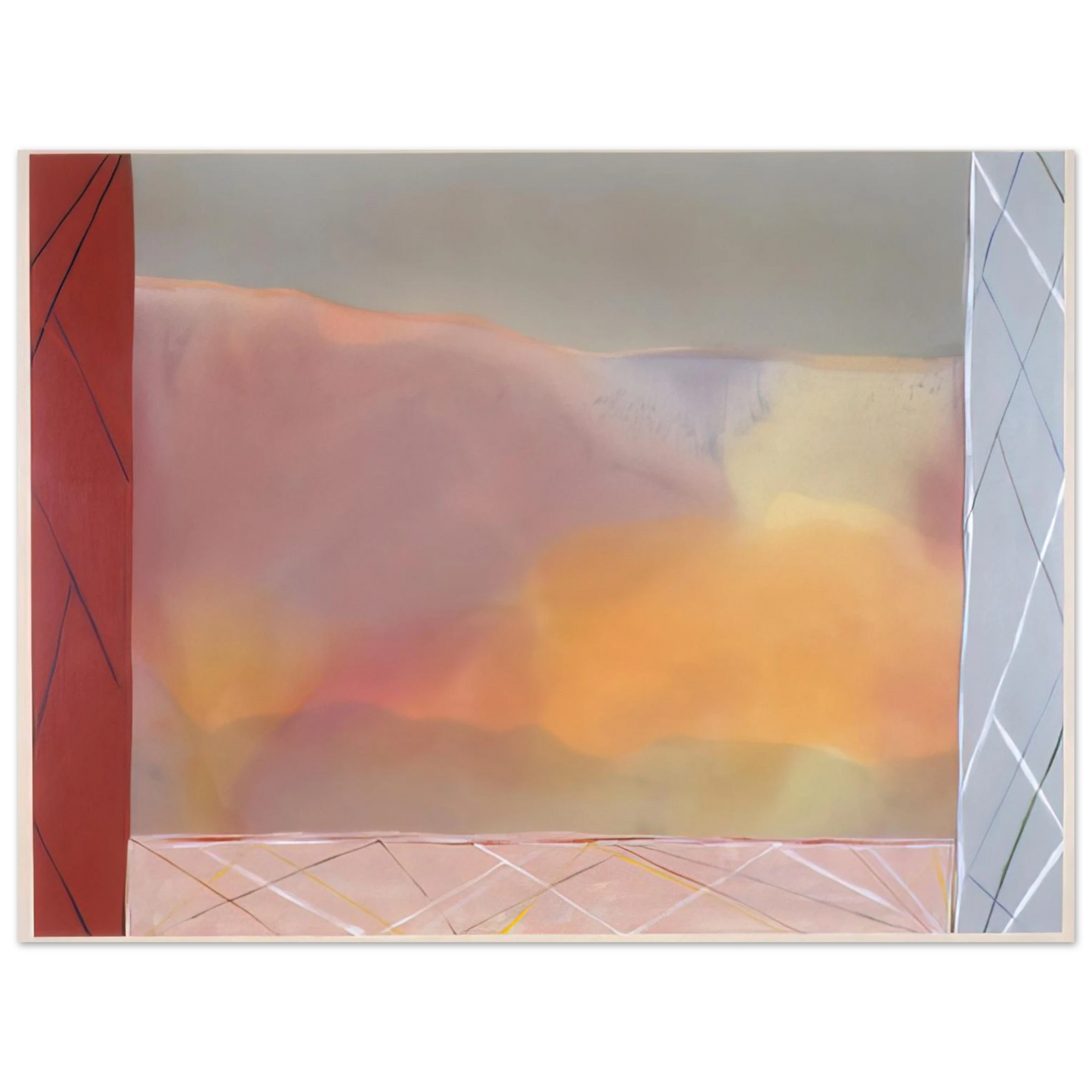 Ronnie Landfield - Tahity Trinity - 1988  75x100 cm / 30x40inches Fine Art Poster