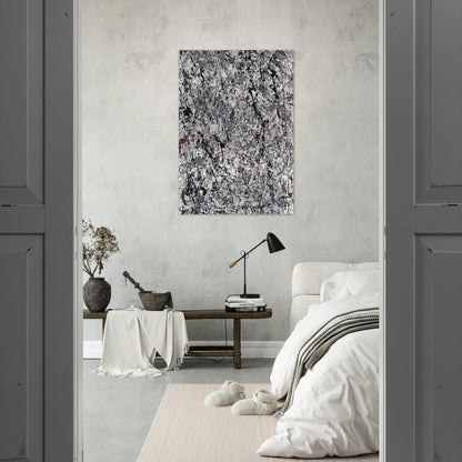 NUMBER 19 1948 - Jackson Pollock Brushed Aluminum Print - 70x100 cm / 28x40 inches | Jackson Pollock Aluminum Print | Jackson Pollock Prints