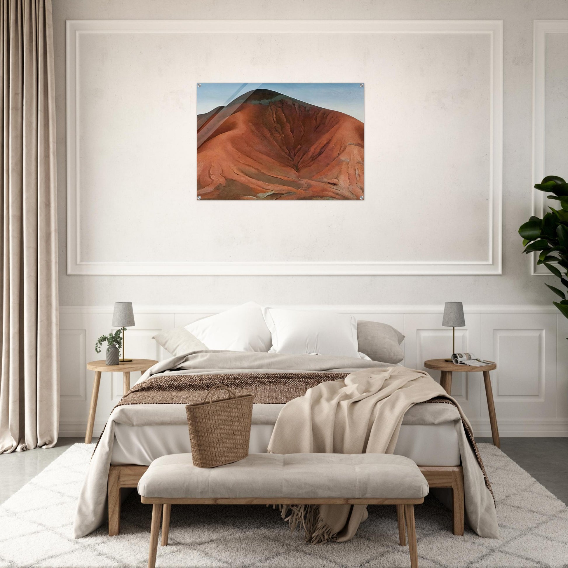 Small Purple Hills - Georgia O'Keeffe Acrylic Print - 70x100 cm / 28x40″ inches