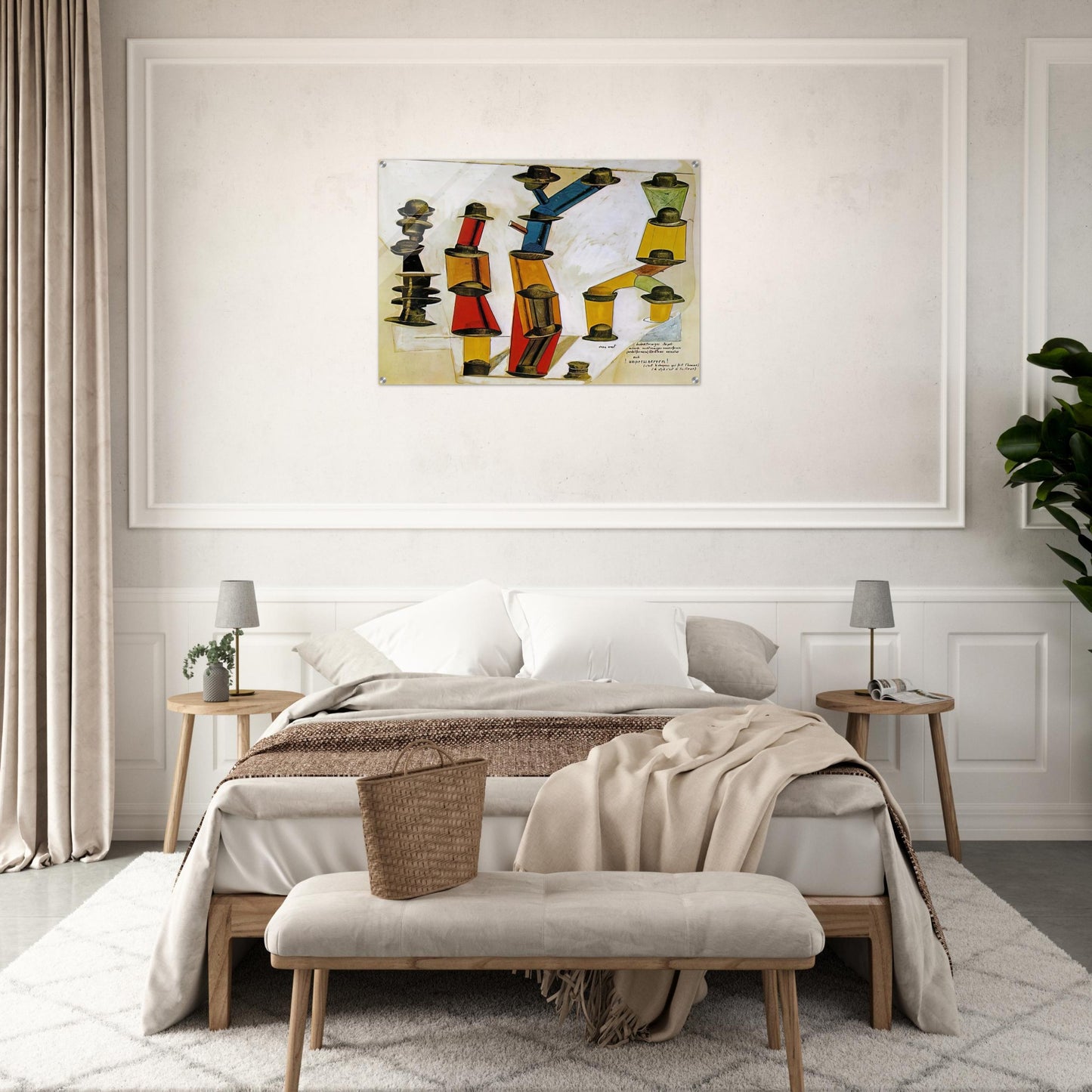 The hat makes the man - Max Ernst Acrylic Print - 70x100 cm / 28x40″ inches