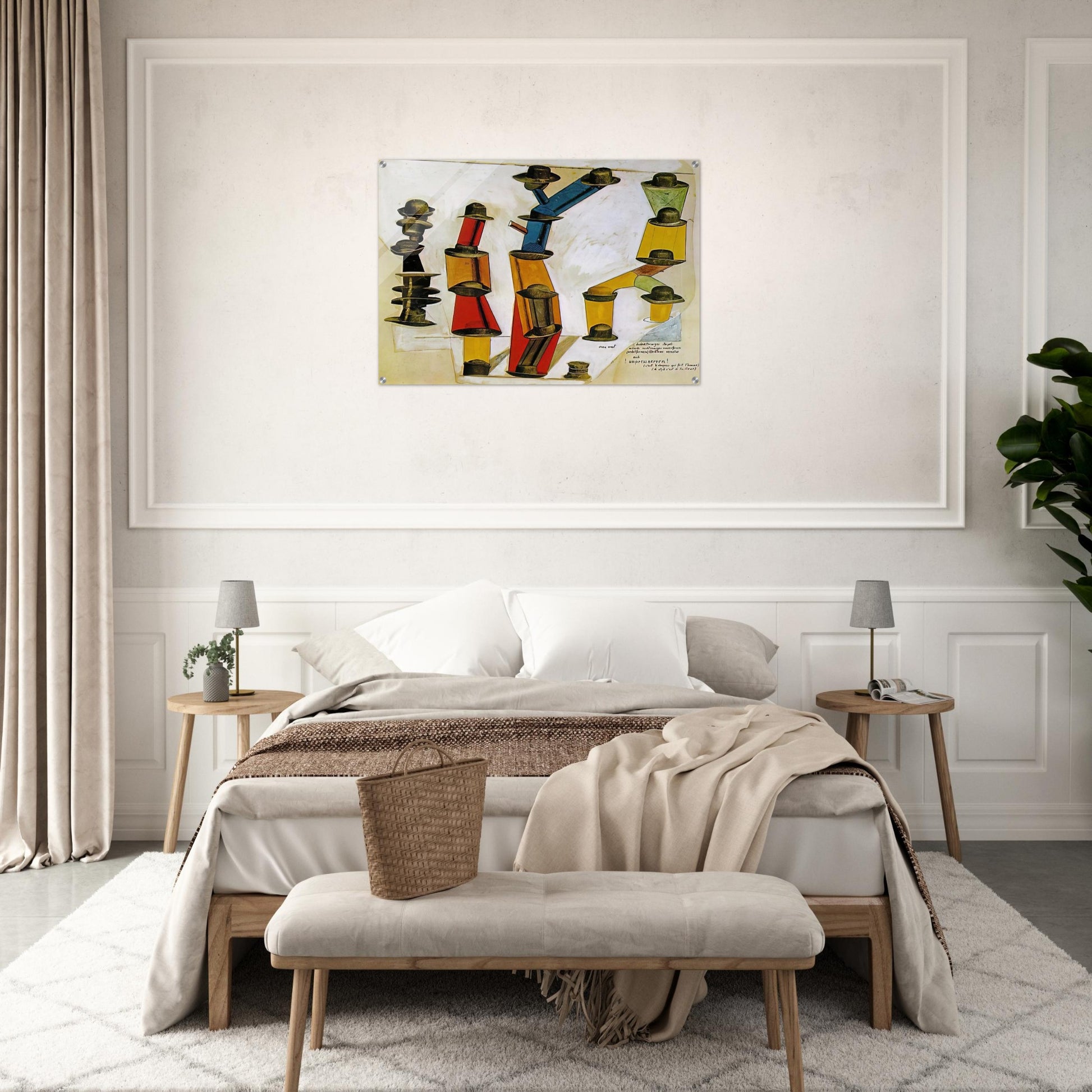 The hat makes the man - Max Ernst Acrylic Print - 70x100 cm / 28x40″ inches