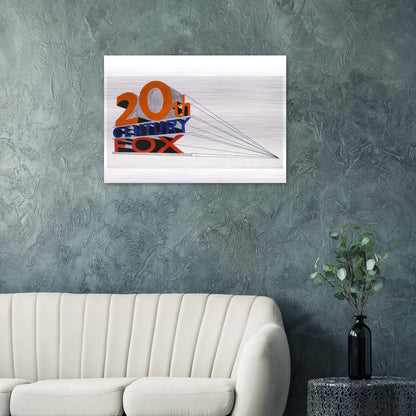 TRADEMARK 4 1962 - Edward Ruscha Brushed Aluminum Print - 70x100 cm / 28x40 inches | Edward Ruscha Aluminum Print | Edward Ruscha Prints