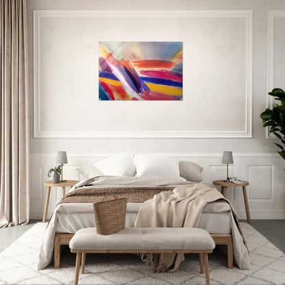 Spirit On High - 1995 - Ronnie Landfield Acrylic Print - 70x100 cm / 28x40″ inches