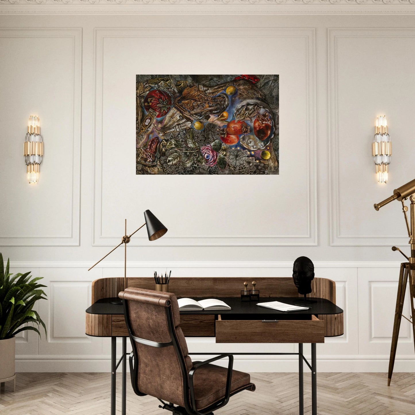 4531 728230 - Ivan Albright Brushed Aluminum Print - 70x100 cm / 28x40 inches | Ivan Albright Aluminum Print | Ivan Albright Prints