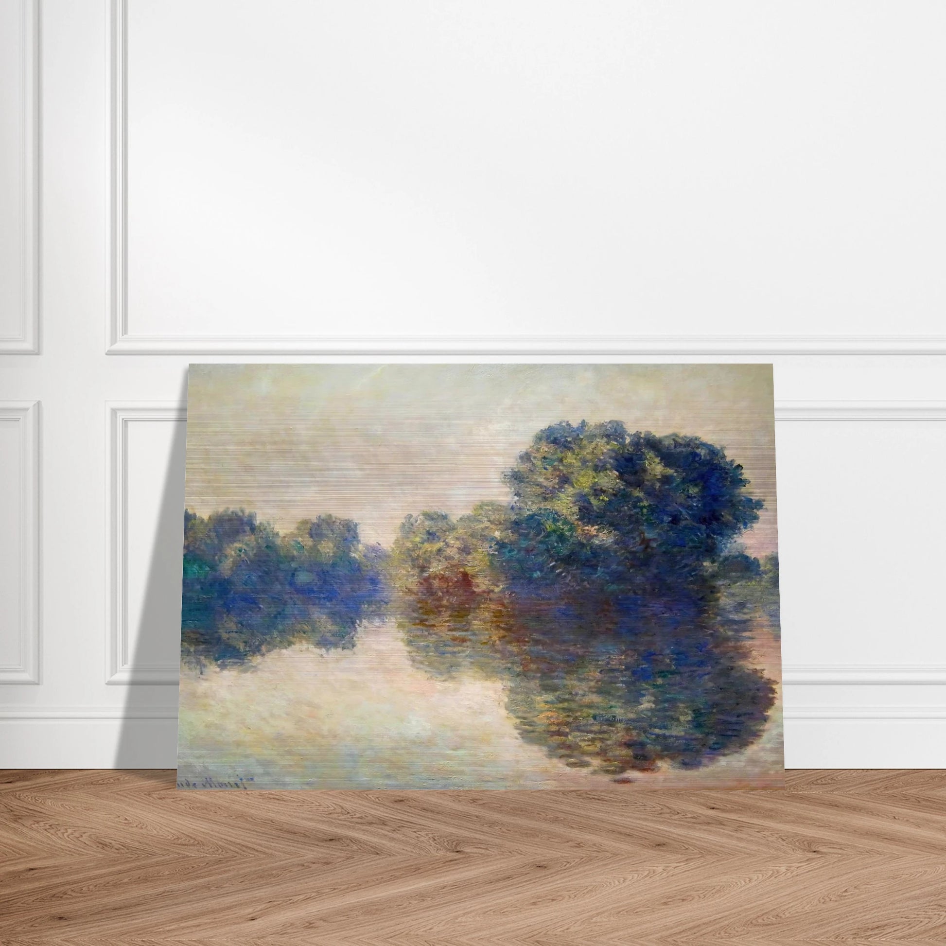 The Seine near Giverny - claude monet Brushed Aluminum Print - 70x100 cm / 28x40 inches | claude monet Aluminum Print | claude monet Prints